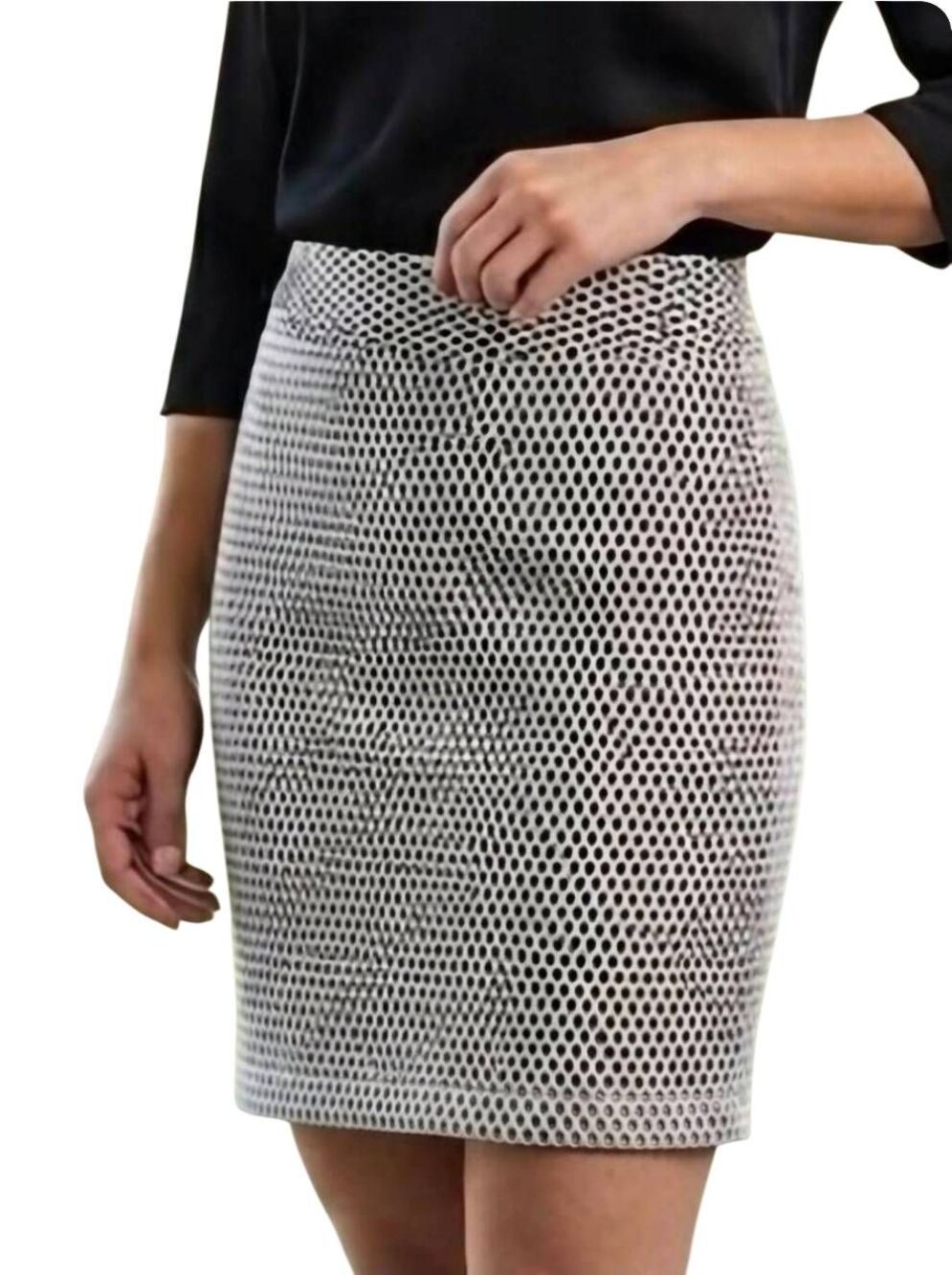Banana Republic Textured Geometric Print Pencil Skirt Size 4
